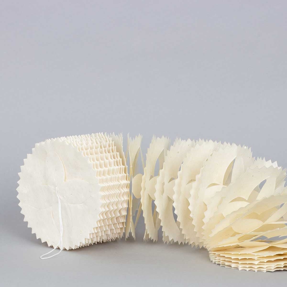 KATHMANDU Garland, White | Christmas Ornament - Bon Ton goods