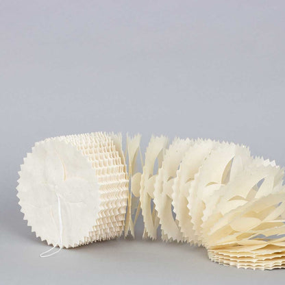 KATHMANDU Garland, White | Christmas Ornament - Bon Ton goods