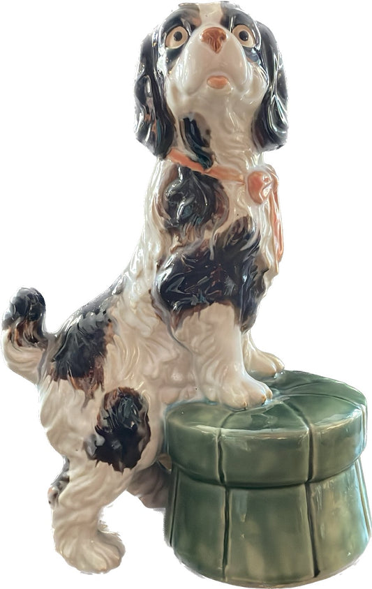 King Charles on a Poof - Bon Ton goods