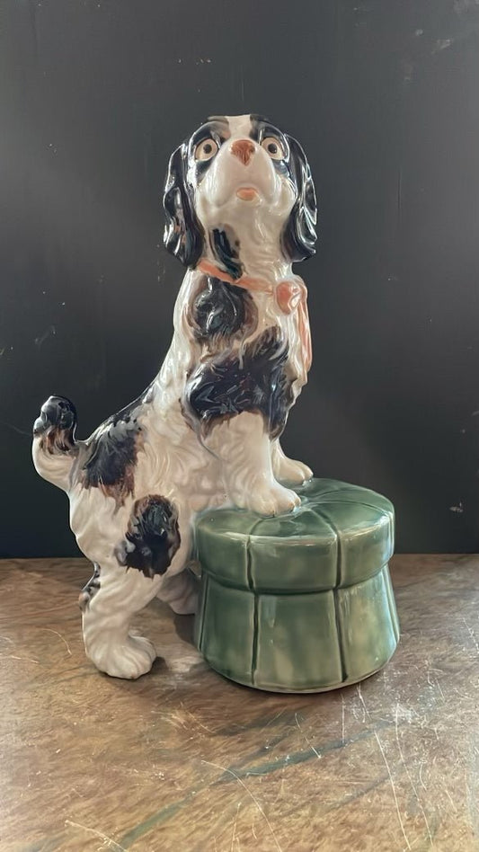 King Charles on a Poof - Bon Ton goods