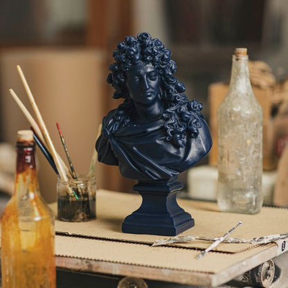 King Louis XIV of France Bust Navy | Trudon - Bon Ton goods
