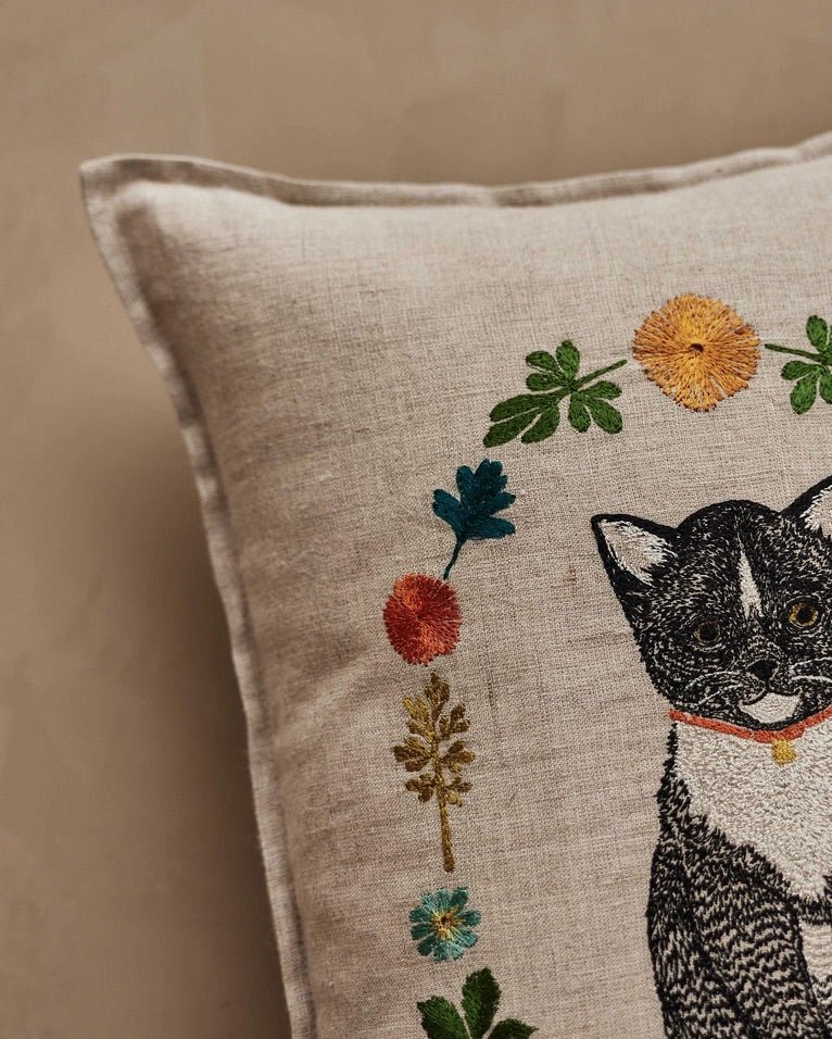 Kitten Cameo Pillow | Coral & Tusk - Bon Ton goods
