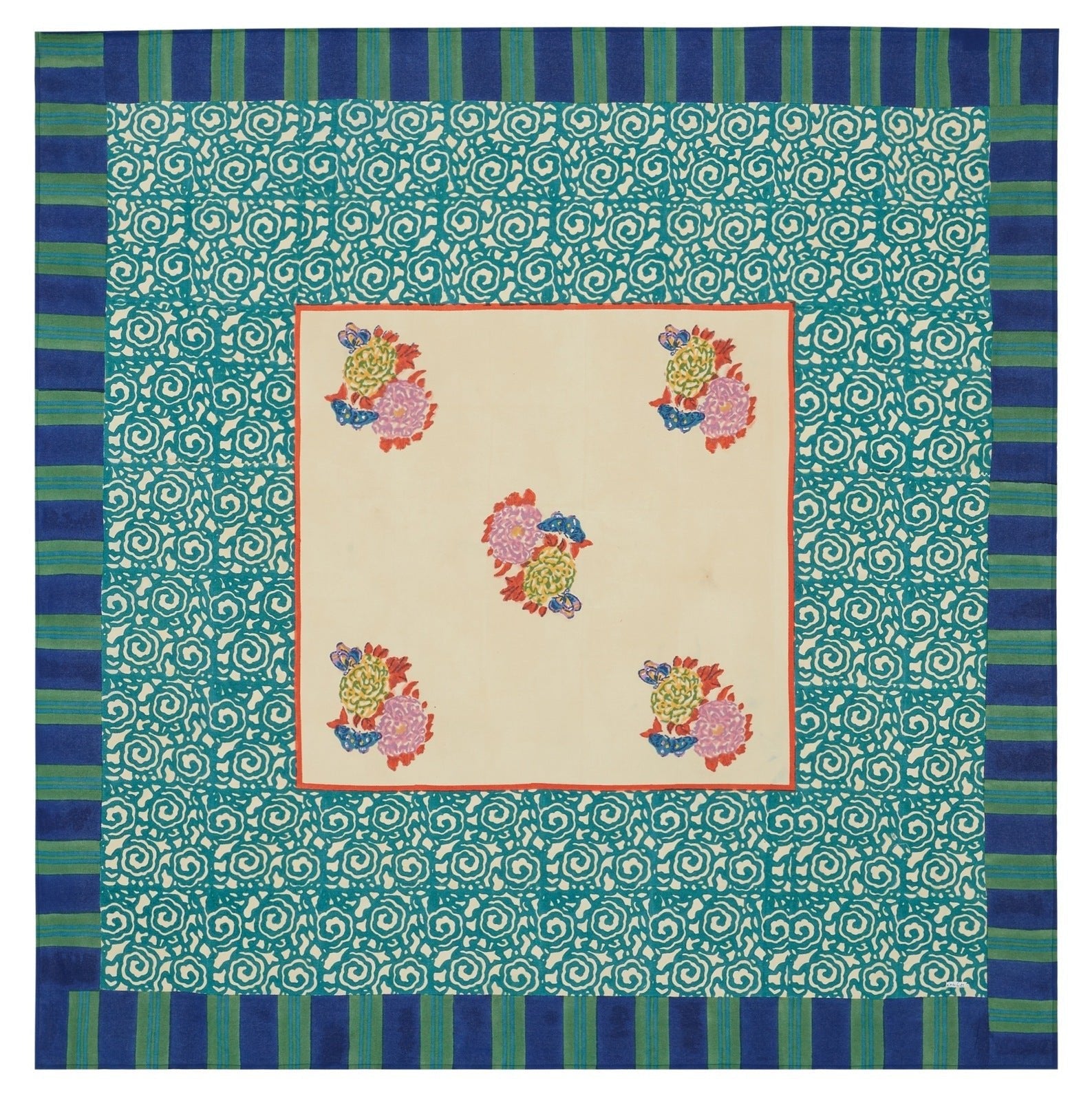 Knight Peacock - Cotton Cloth 180x180 | Lisa Corti - Bon Ton goods
