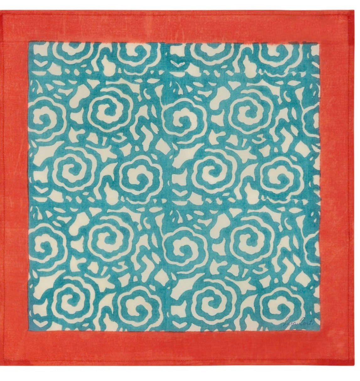 Knight Peacock Napkins | Lisa Corti - Bon Ton goods