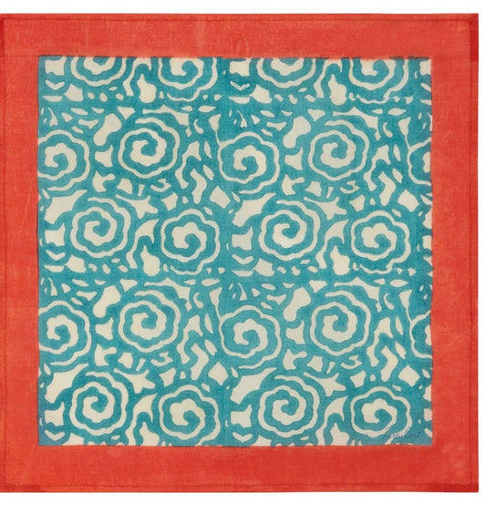 Knight Peacock Napkins | Lisa Corti - Bon Ton goods