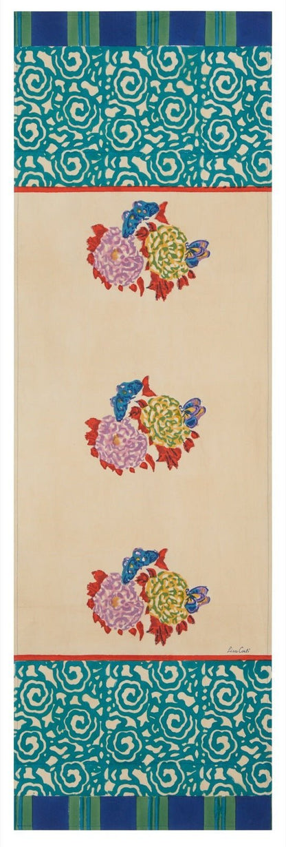 Knight Peacock - Table Runner | Lisa Corti - Bon Ton goods