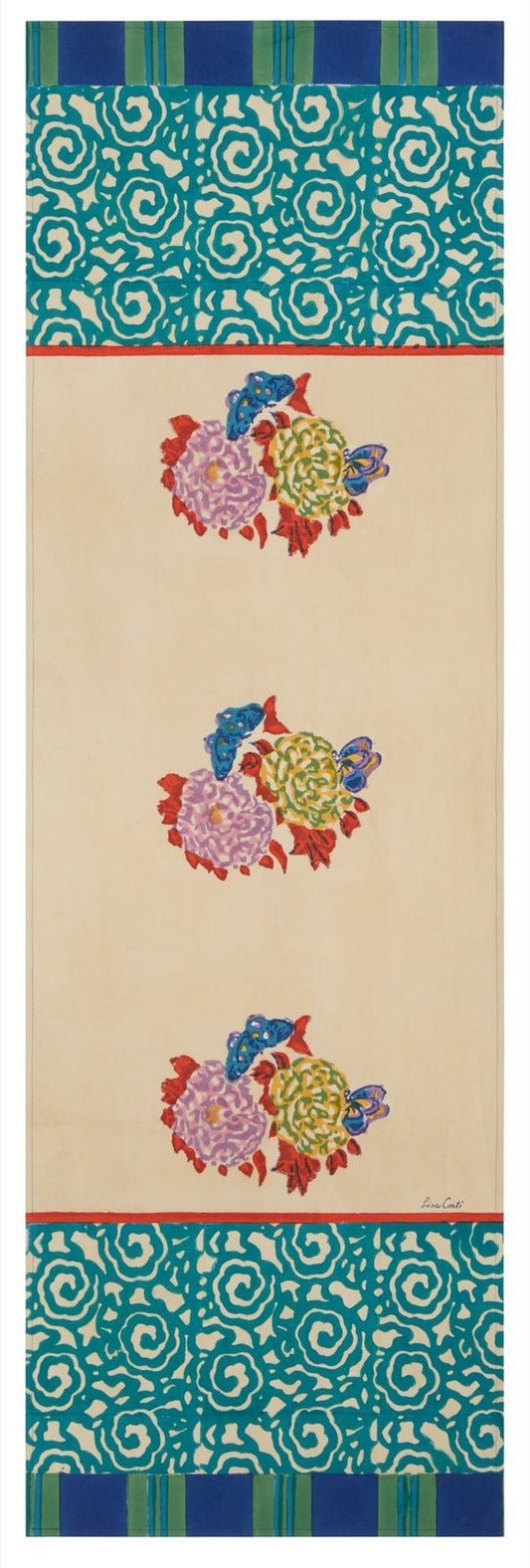 Knight Peacock - Table Runner | Lisa Corti - Bon Ton goods