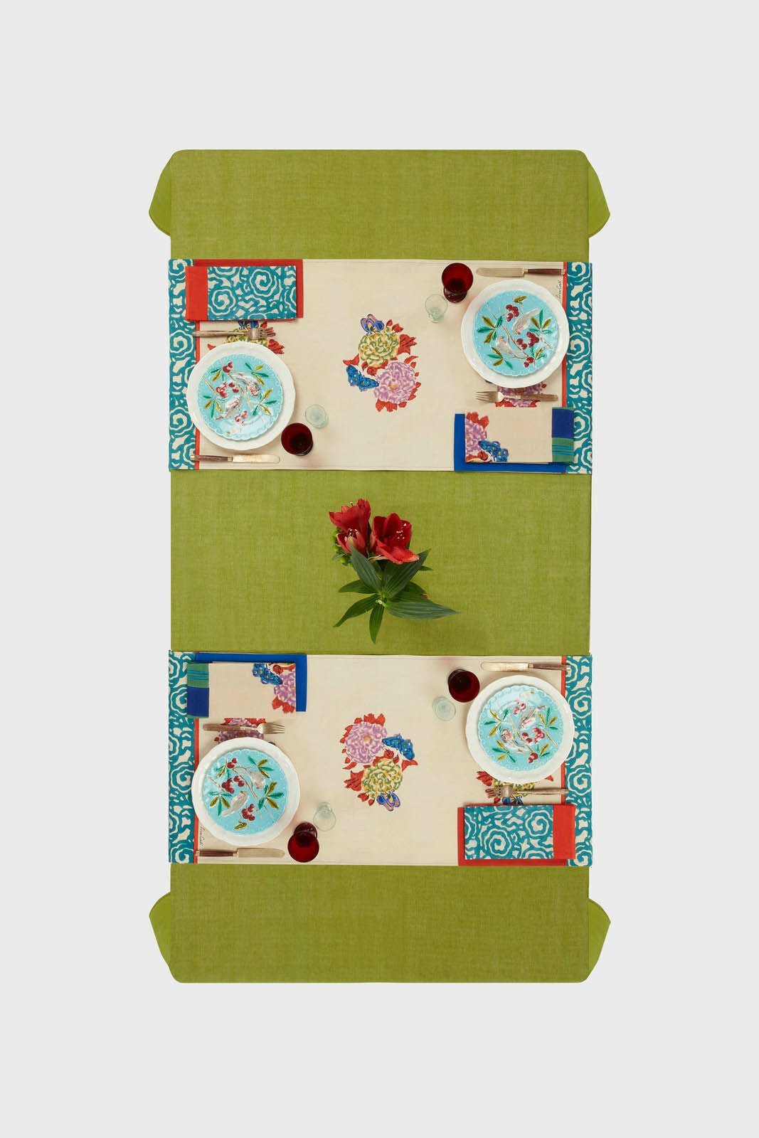 Knight Peacock - Table Runner | Lisa Corti - Bon Ton goods