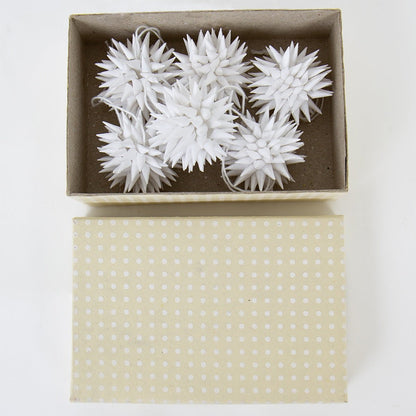 Kotte Mini Christmas Ornaments, White, Set of 6 by A World of Craft, alternate view