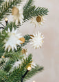Kotte With Gold Dots - Swedish Garland, White | Christmas Ornament - Bon Ton goods