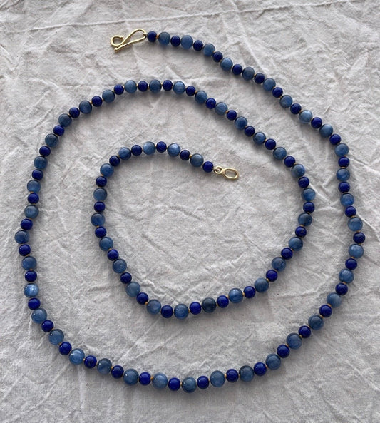 Kyanite and Lapis Lazuli Necklace - Bon Ton goods