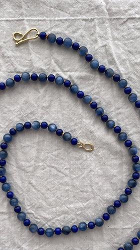 Kyanite and Lapis Lazuli Necklace - Bon Ton goods