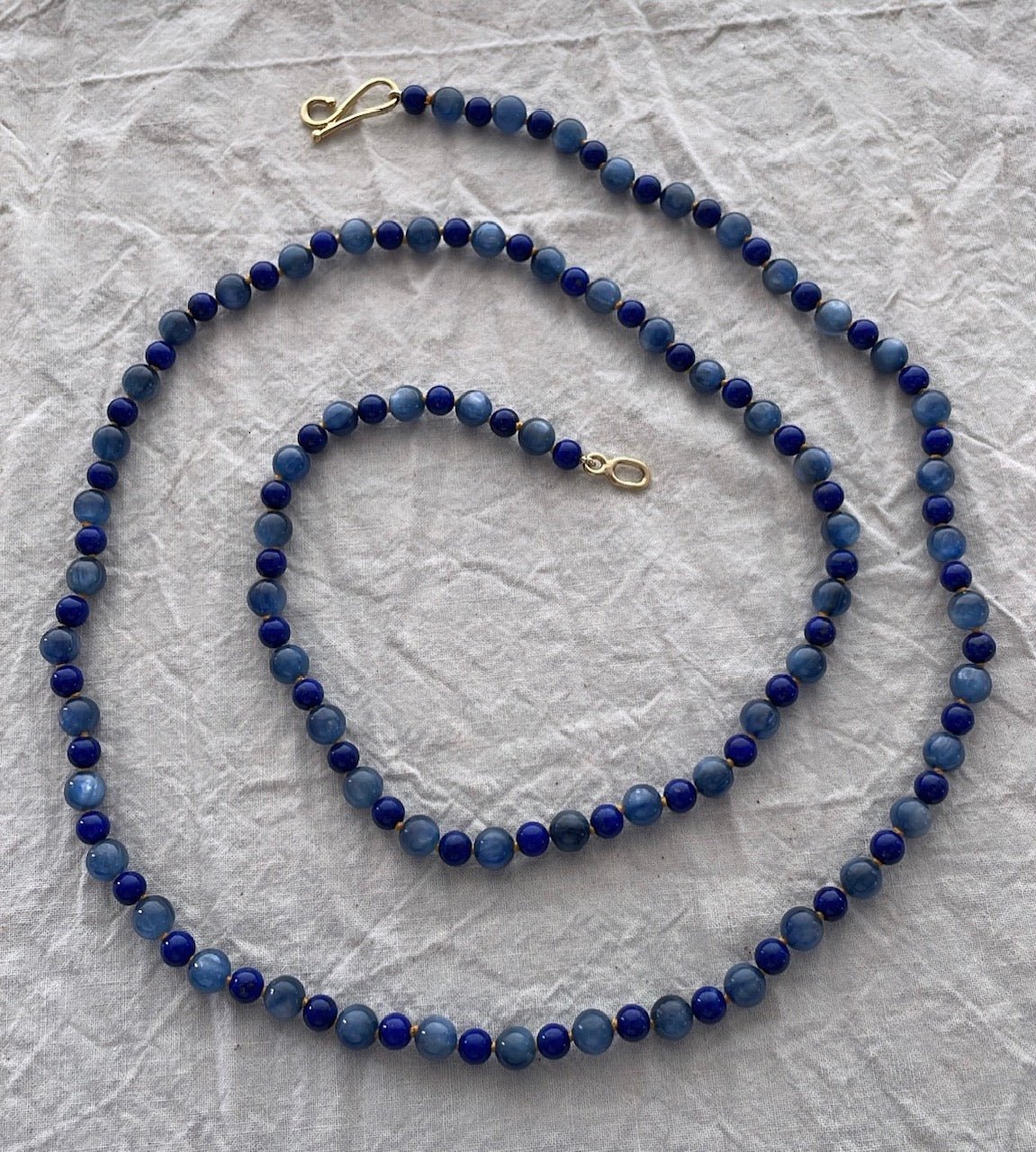 Kyanite and Lapis Lazuli Necklace | Mikkel Brøgger - Bon Ton goods