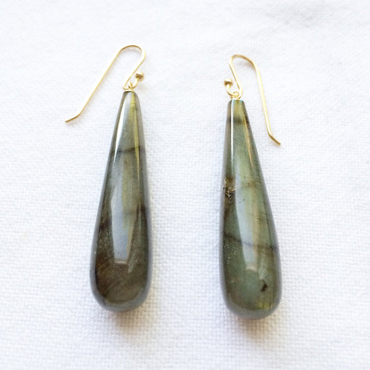 Labradorite Drop Earrings | Mikkel Brøgger - Bon Ton goods