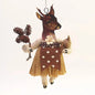 Lady Deer Ornament - Vintage Inspired Spun Cotton | Vintage by Crystal Spun Cotton Ornament - Bon Ton goods