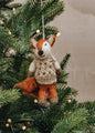 Lady Fox with Sweater Ornament | Christmas Ornament - Bon Ton goods