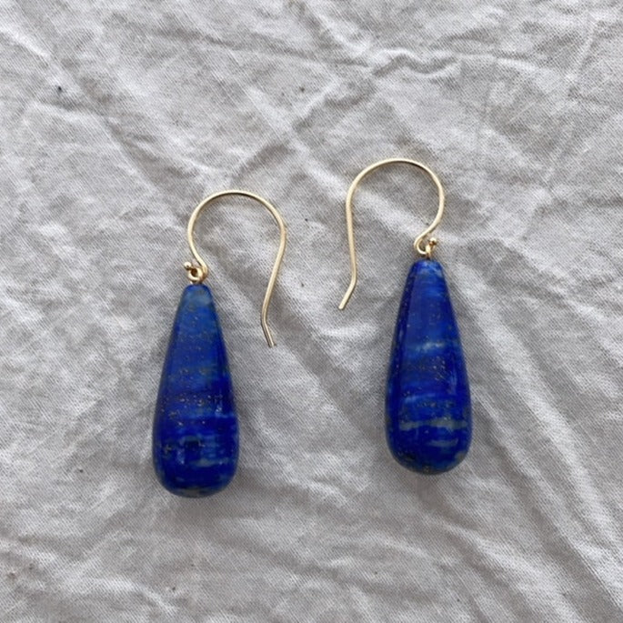 Lapis Lazuli Drop Earrings - Bon Ton goods