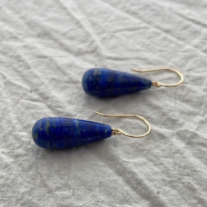 Lapis Lazuli Drop Earrings - Bon Ton goods