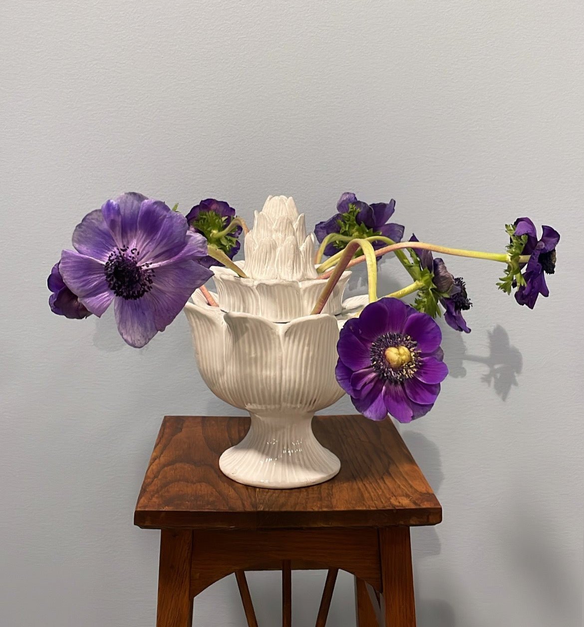 Large Artichoke Flower Holder Vase | Astier de Villatte: Exclusive Pre-Order Item - Bon Ton goods
