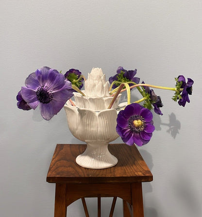 Large Artichoke Flower Holder Vase | Astier de Villatte: Exclusive Pre-Order Item - Bon Ton goods