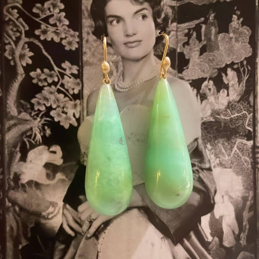 Large Chrysoprase Drop | Ted Muehling