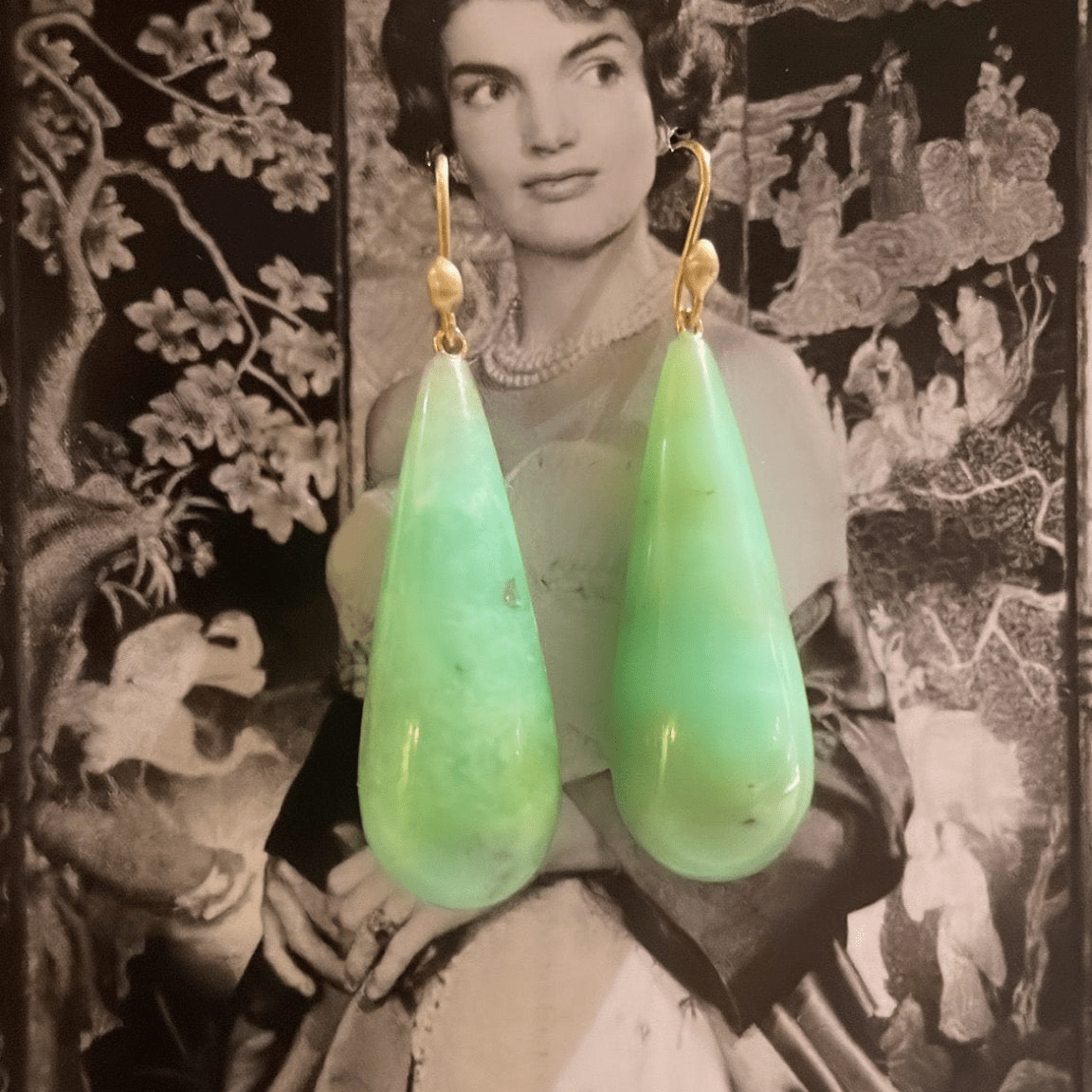 Large Chrysoprase Drop | Ted Muehling - Bon Ton goods