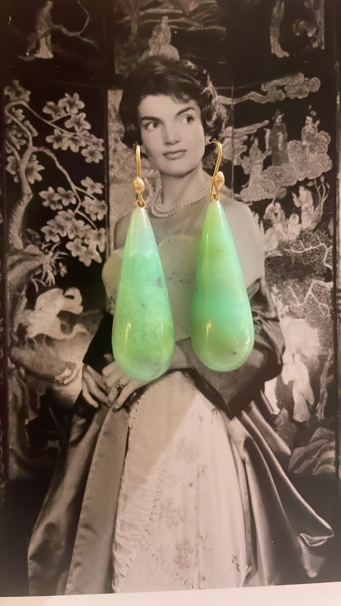 Large Chrysoprase Drop | Ted Muehling - Bon Ton goods