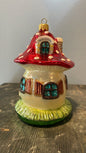 Large Nostalgic Mushroom House with Grass | Nostalgie Christbaumschmuck - Bon Ton goods