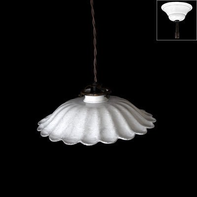 Large Pendant Light, with Canopy | Astier de Villatte: Exclusive Pre-Order Item - Bon Ton goods