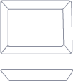 Large Rectangular tray - Bon Ton goods