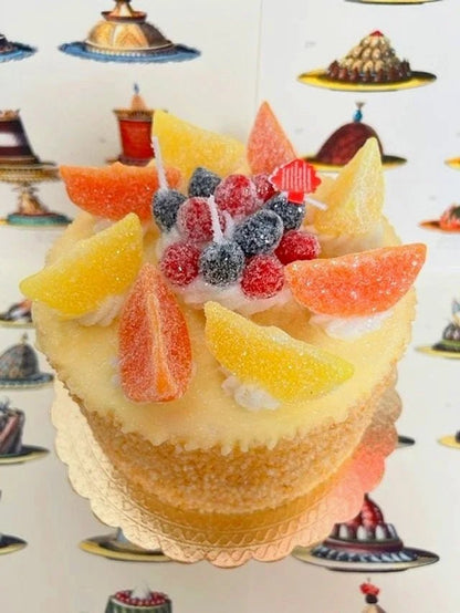 Large Torta Alla Crema e Canditi Wax Candle | Cereria Introna - Bon Ton goods