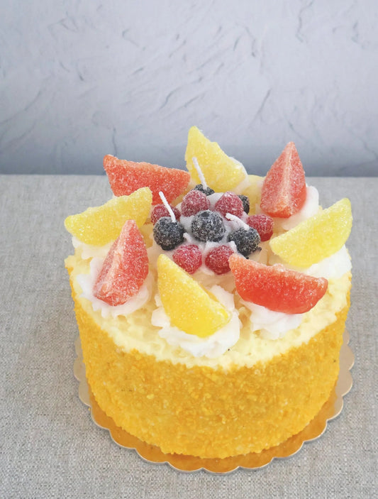 Large Torta Alla Crema e Canditi Wax Candle | Cereria Introna - Bon Ton goods