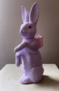 Lavender Glitter Bunny with Basket - Ino Schaller - Bon Ton goods