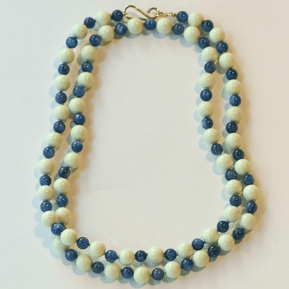 Lemon Chrysoprase & Kyanite Bead Necklace | Mikkel Brøgger - Bon Ton goods