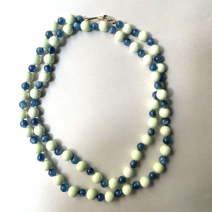 Lemon Chrysoprase & Kyanite Bead Necklace | Mikkel Brøgger - Bon Ton goods