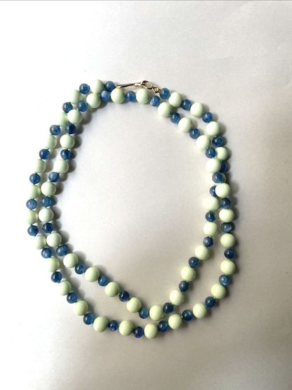 Lemon Chrysoprase & Kyanite Bead Necklace | Mikkel Brøgger - Bon Ton goods