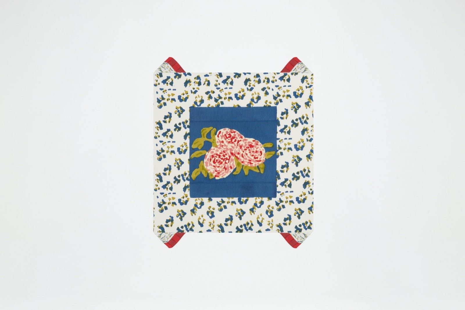 Leopard Stripes Dark Blue Cotton Cloth 110x110 | Lisa Corti - Bon Ton goods
