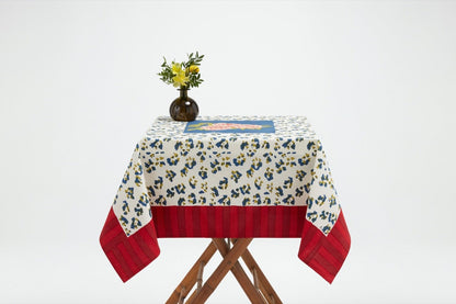 Leopard Stripes Dark Blue Cotton Cloth 110x110 | Lisa Corti - Bon Ton goods