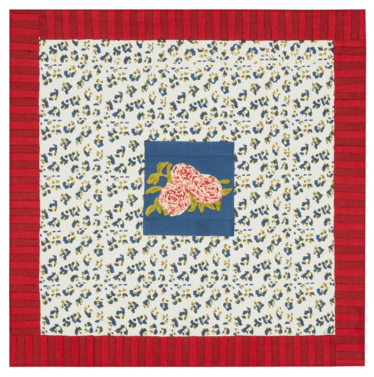 Leopard Stripes Dark Blue Cotton Cloth 110x110 | Lisa Corti - Bon Ton goods