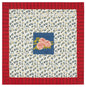 Leopard Stripes Dark Blue Cotton Cloth 110x110 | Lisa Corti - Bon Ton goods