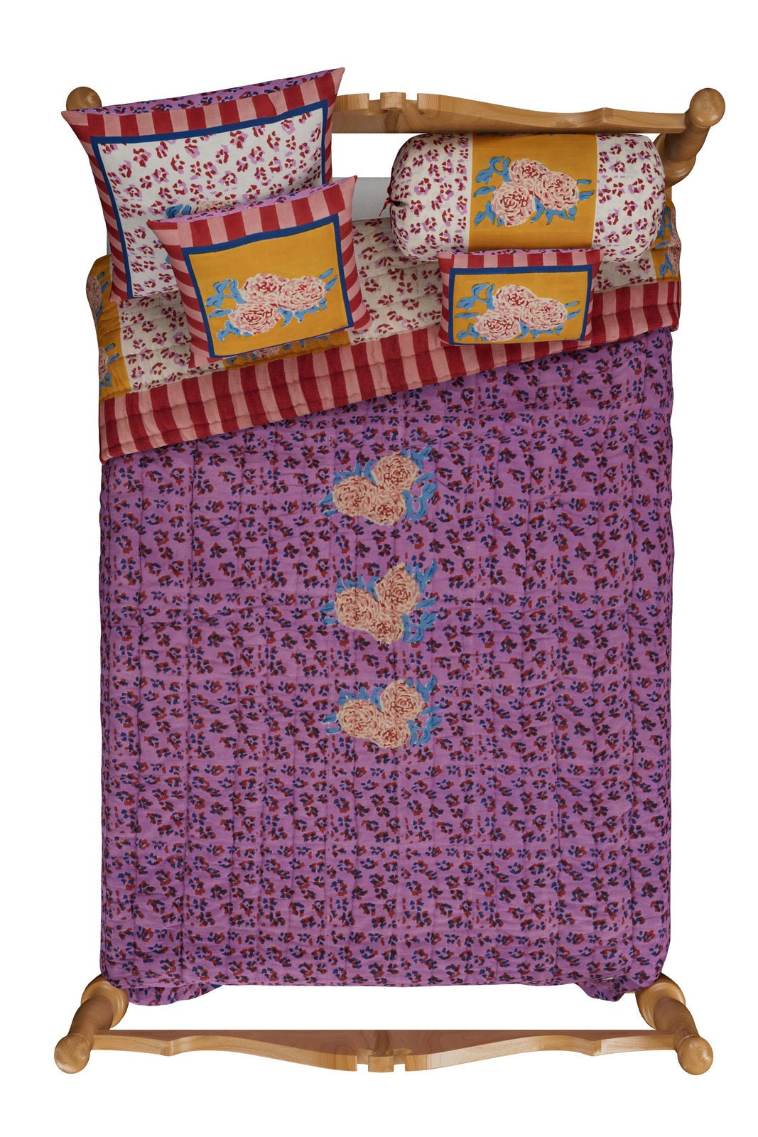 Leopard Stripes Gold Bolster Cover | Lisa Corti - Bon Ton goods