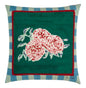 Leopard Stripes Green Cushion Cover 45x45 | Lisa Corti - Bon Ton goods