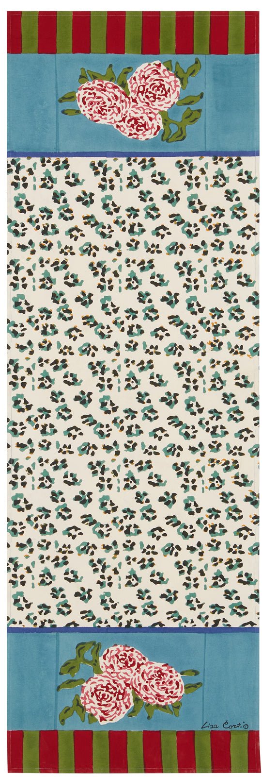 Leopard Stripes Sky Runner – 50X150 | Lisa Corti - Bon Ton goods