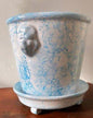 Light Blue Lion Pot Marbleized | Handmade Erik Bendtsen Ceramics - Bon Ton goods