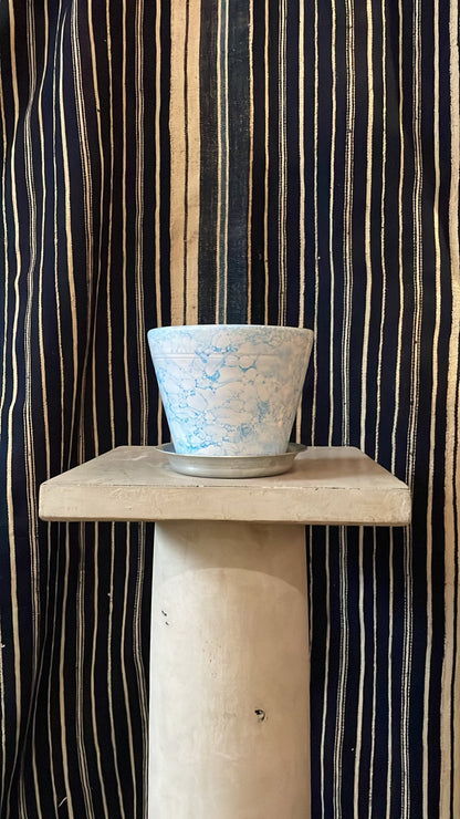 Light Blue The Bendtsen Pot Marbleized - Erik Bendtsen - Bon Ton goods