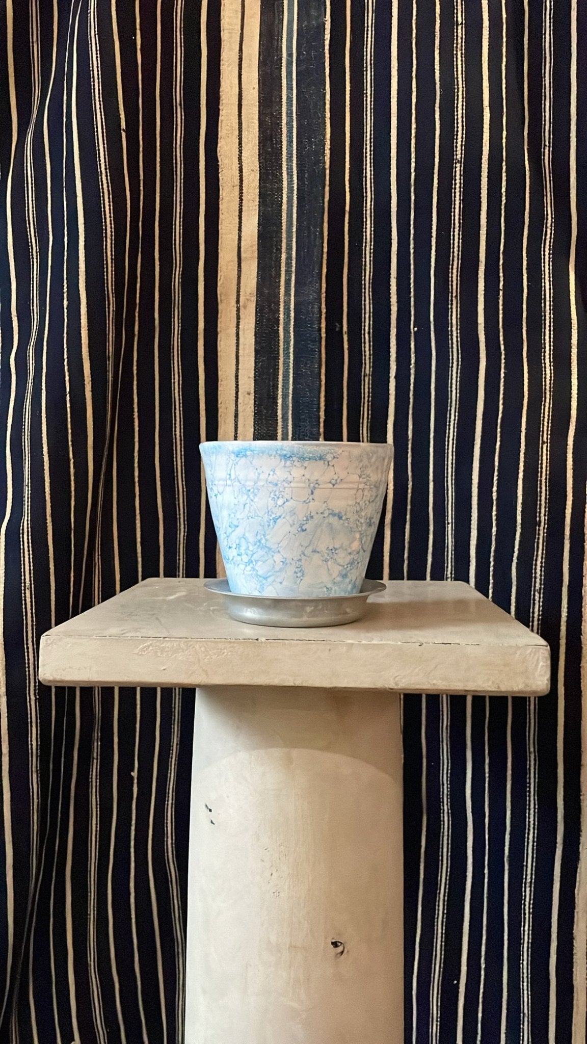 Light Blue The Bendtsen Pot Marbleized - Erik Bendtsen - Bon Ton goods