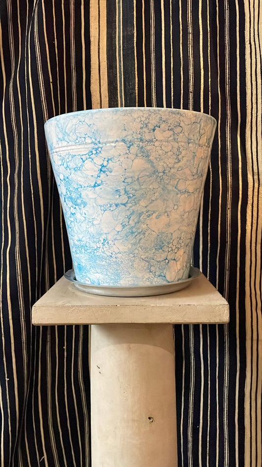 Light Blue The Bendtsen Pot Marbleized - Erik Bendtsen - Bon Ton goods