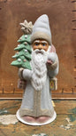 Light Grey Frosted Santa | Ino Schaller - Bon Ton goods