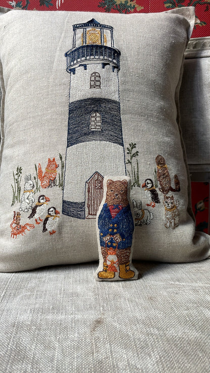 Lighthouse Friends Pocket Pillow by Coral & Tusk styled at BON TON goods