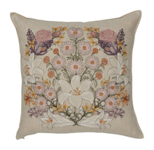 Load image into Gallery viewer, Lilies and Daisies Pillow - Bon Ton goods

